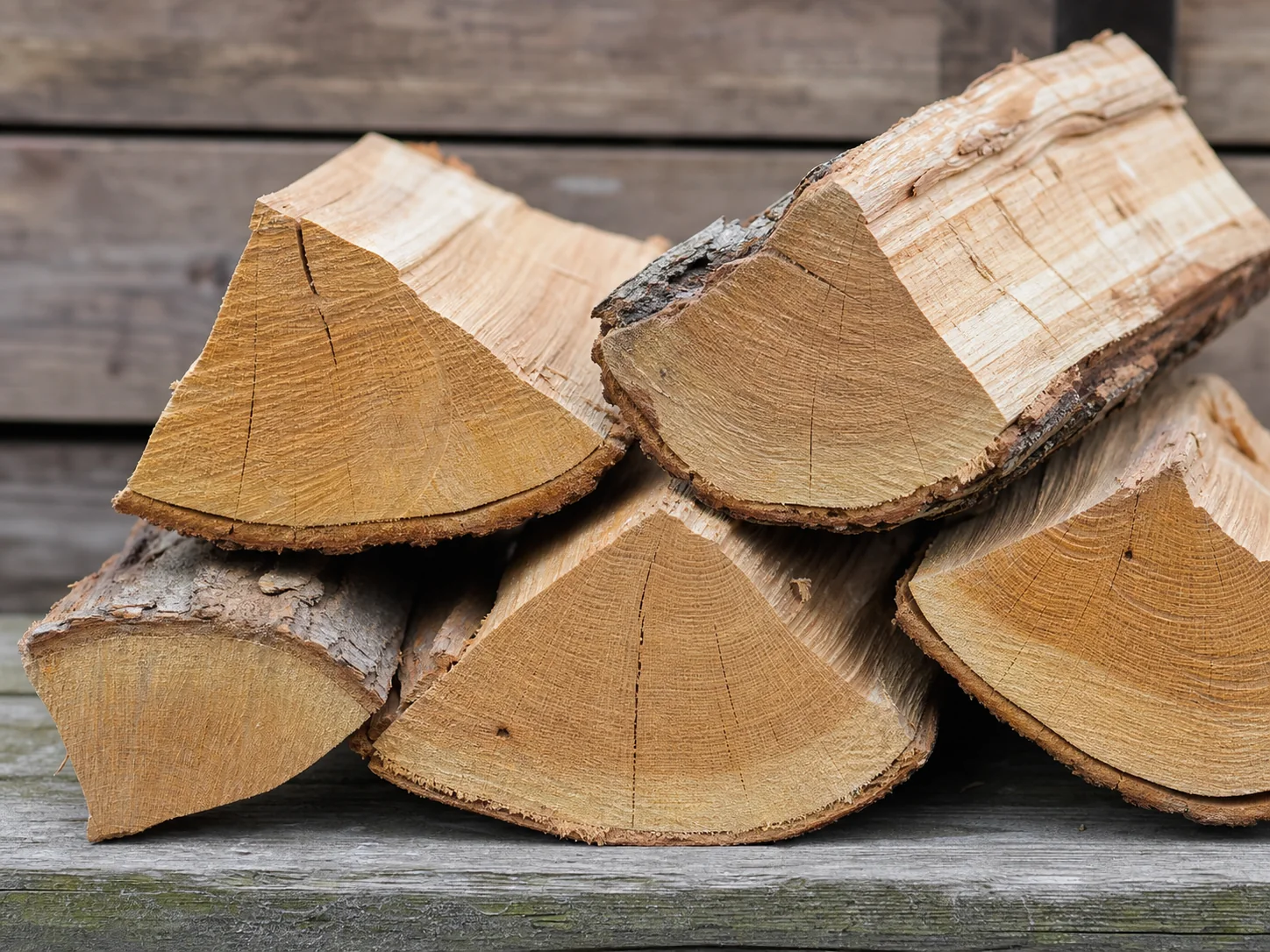 Чистый торец полена